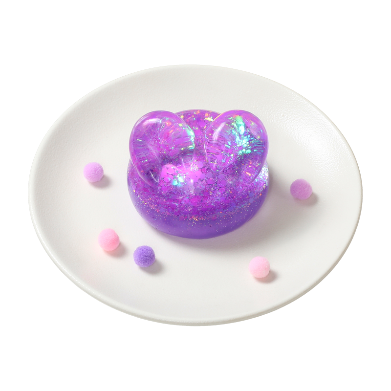 Sparkling Crystal Purple Bunny Squishy