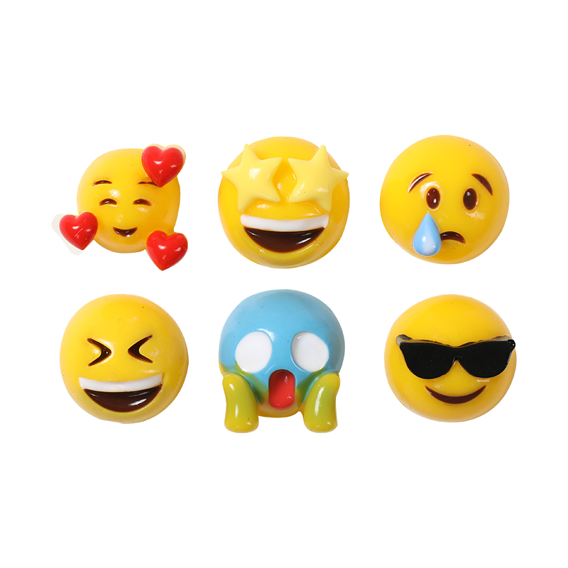 6pc Mini Emoji Squishy