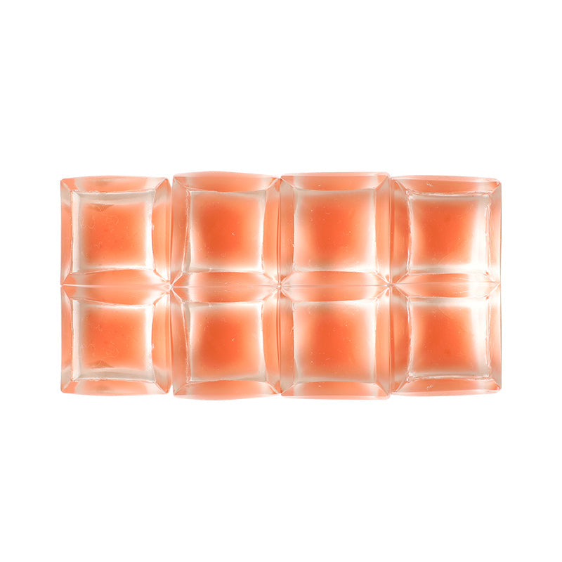 8 pcs Crystal orange Ice Cube Squishy