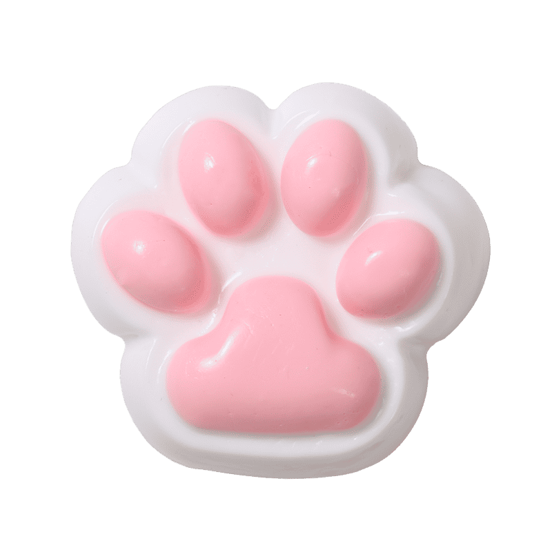 White-based Sugar Cat Paw Squishy