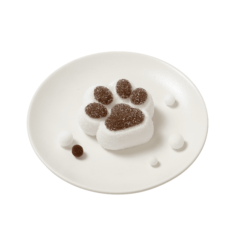 White Pudding Cat Paw Squishy