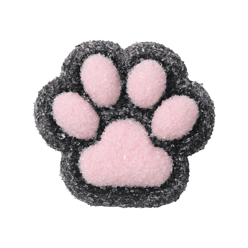 Black Based Pink Sugar Cat Paw Squishy