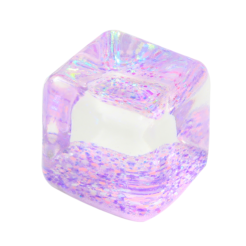 Purple Glow-in-dark Ice Cube Squishy