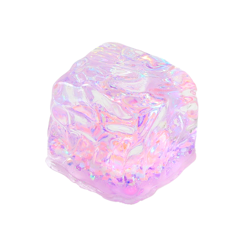 Purple Glow-in-dark Ice Cube Squishy