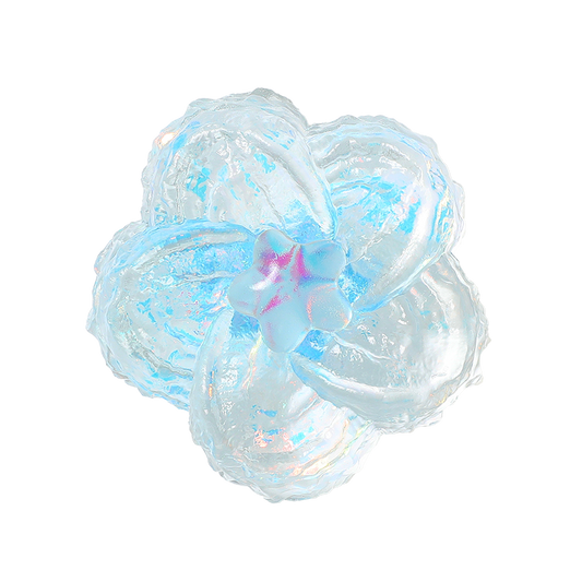 Sparkling Crystal Flower Squishy