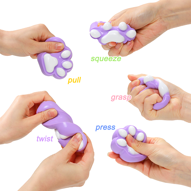 Soft fluffy Cat Paw Squishy