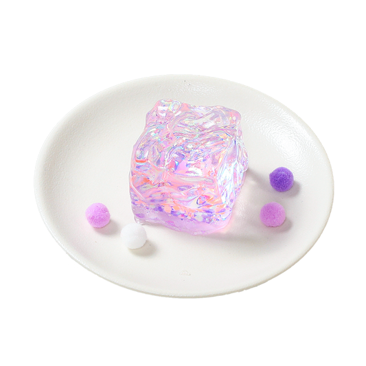 Purple Glow-in-dark Ice Cube Squishy