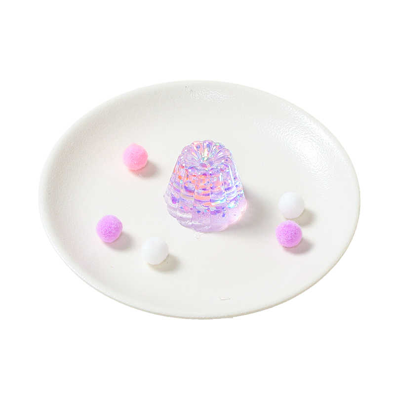 Purple Glow-in-dark Pudding Squishy