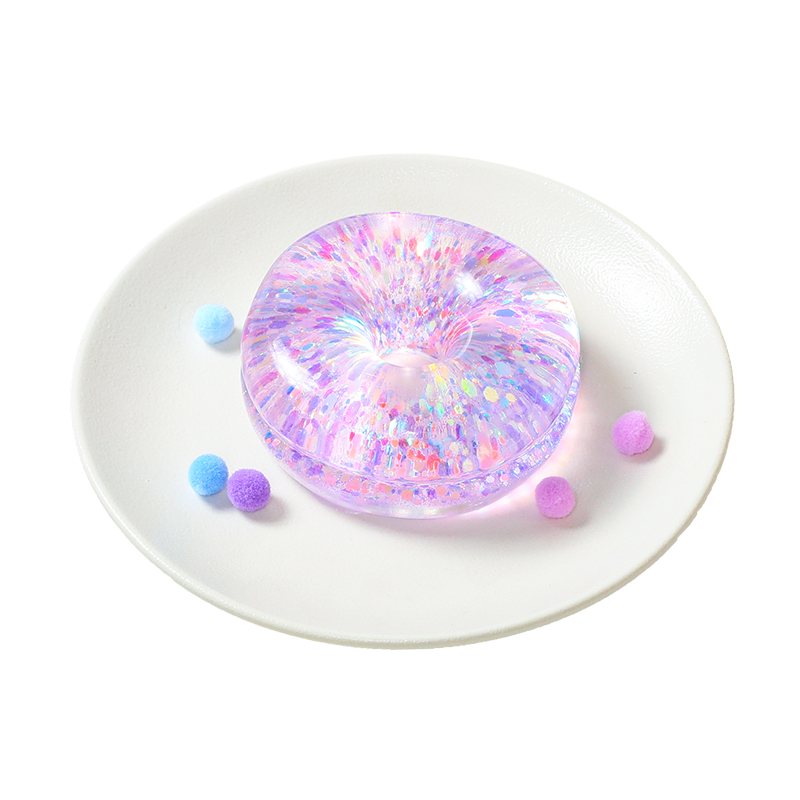 Purple Glow-in-dark Donut Squishy