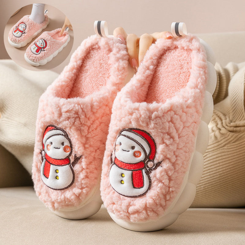 Cute Snowman Winter Slippers