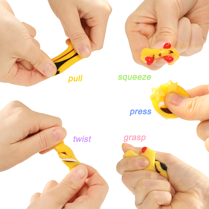 6pc Mini Emoji Squishy