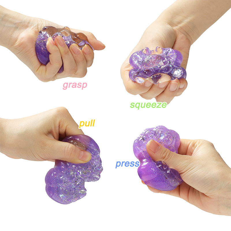 Sparkling Crystal Double Paw Squishy