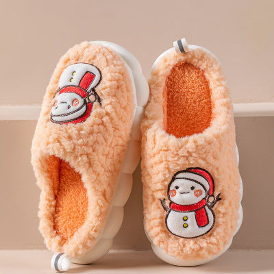 Cute Snowman Winter Slippers