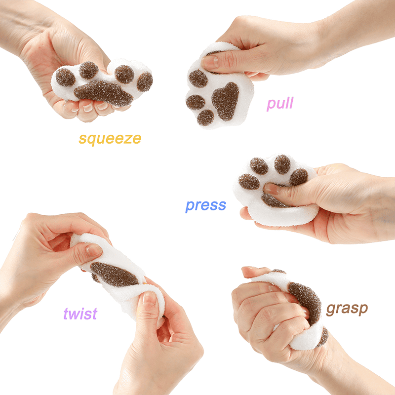 White Pudding Cat Paw Squishy