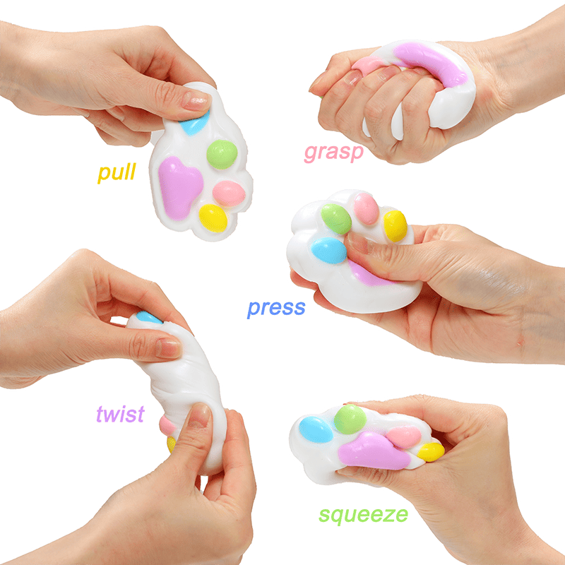 Rainbow Cat Paw Squishy