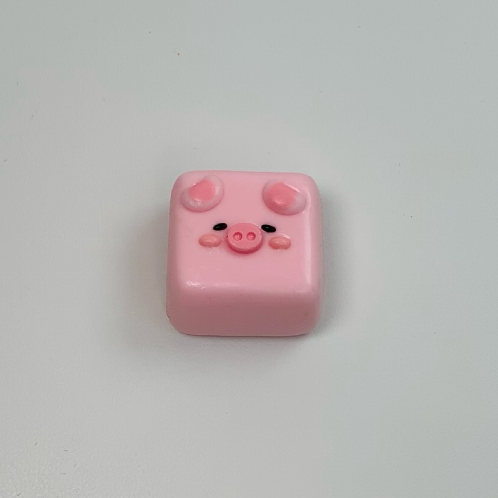 Pink Square Pig Squishy