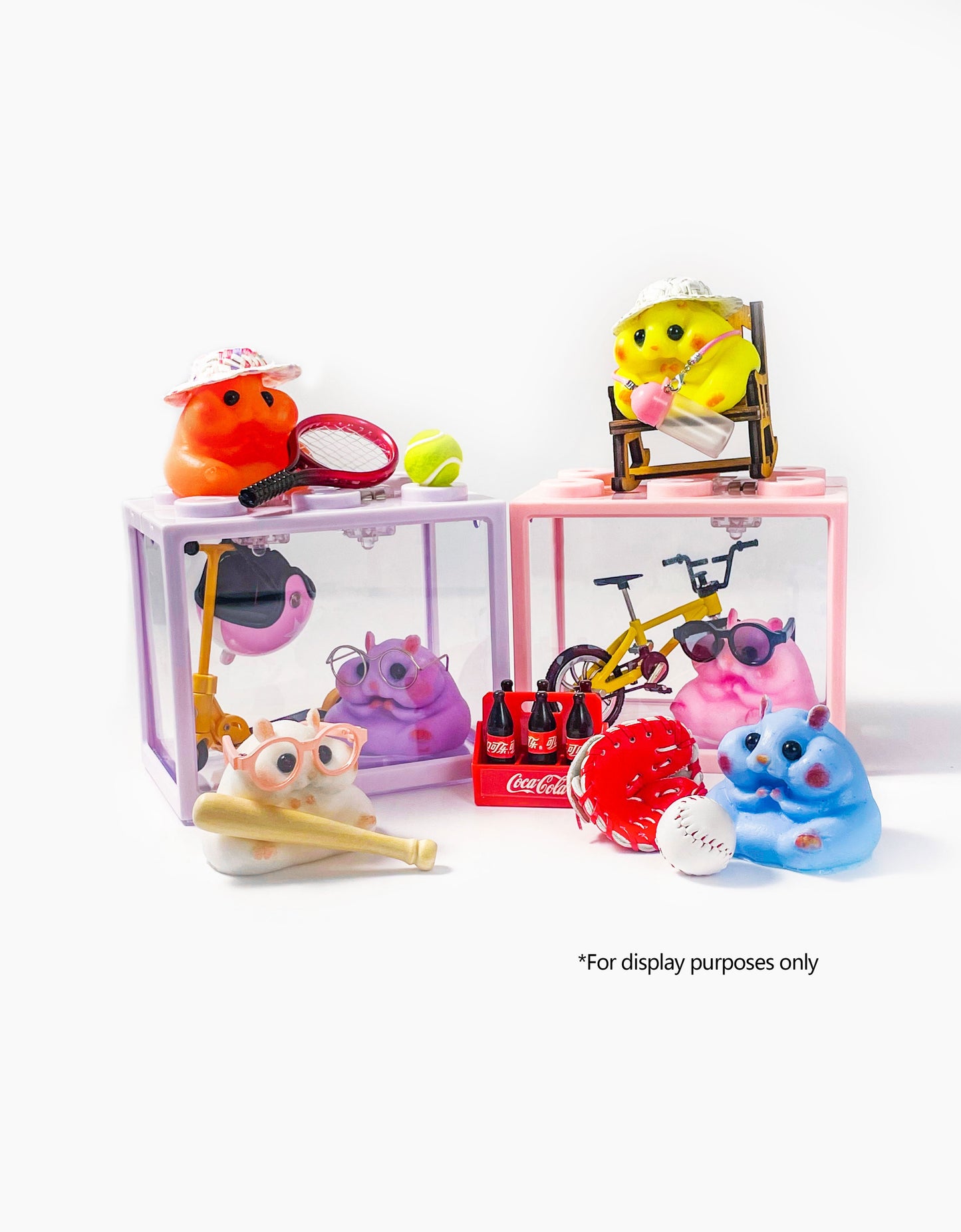 Cute Hamster Squishy Theme Set (not include a decor box)