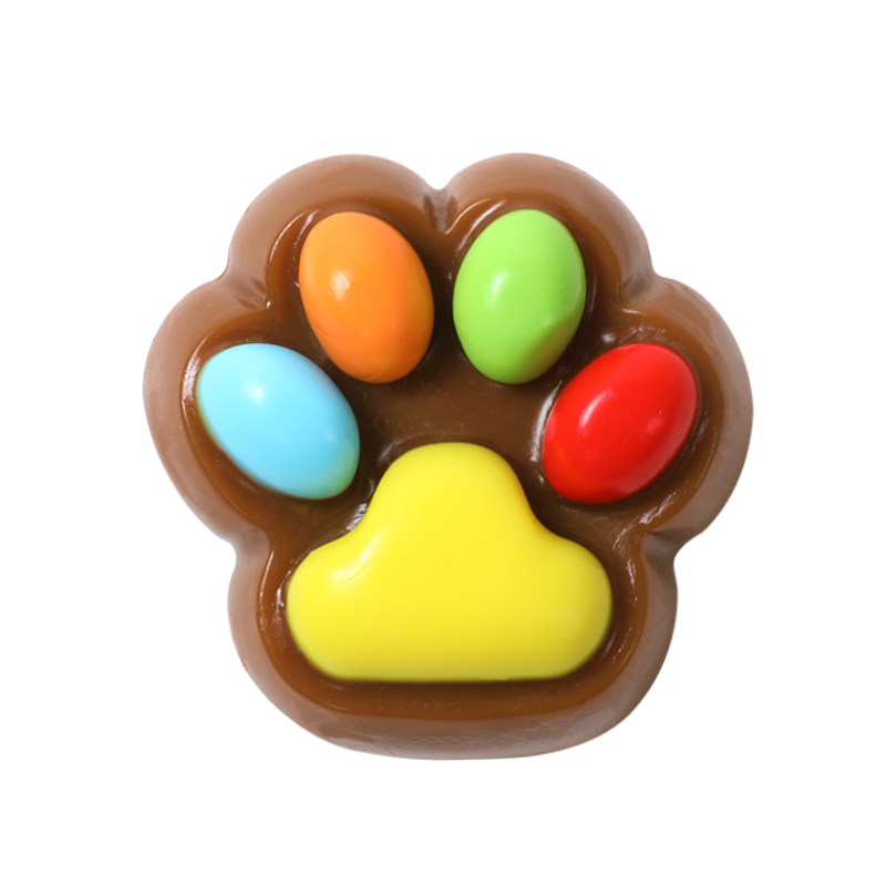 Chocolate M&M Paw Squishy