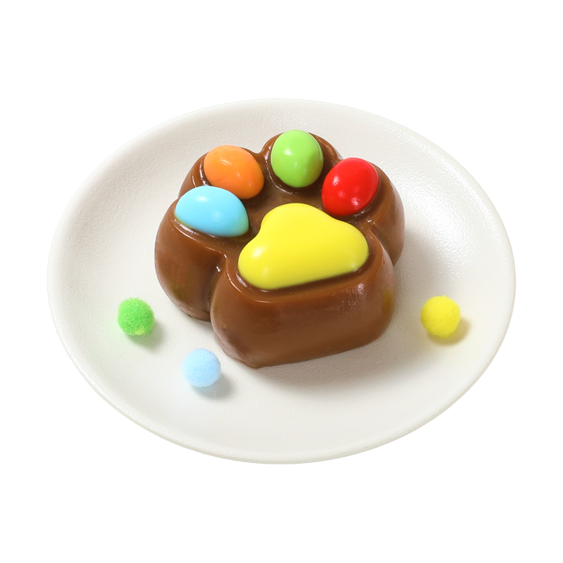 Chocolate M&M Paw Squishy