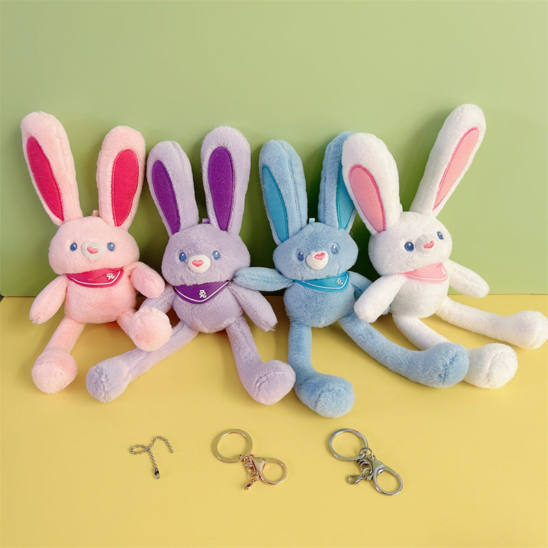 Pulling Ears Wonderland: Your Playful Rabbit Keychain Plush Toy