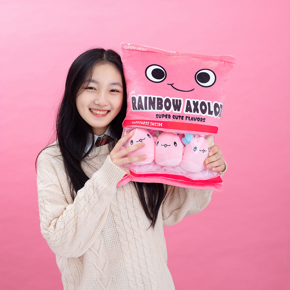 A Delightful Bag of Mini Axolotl Plushies