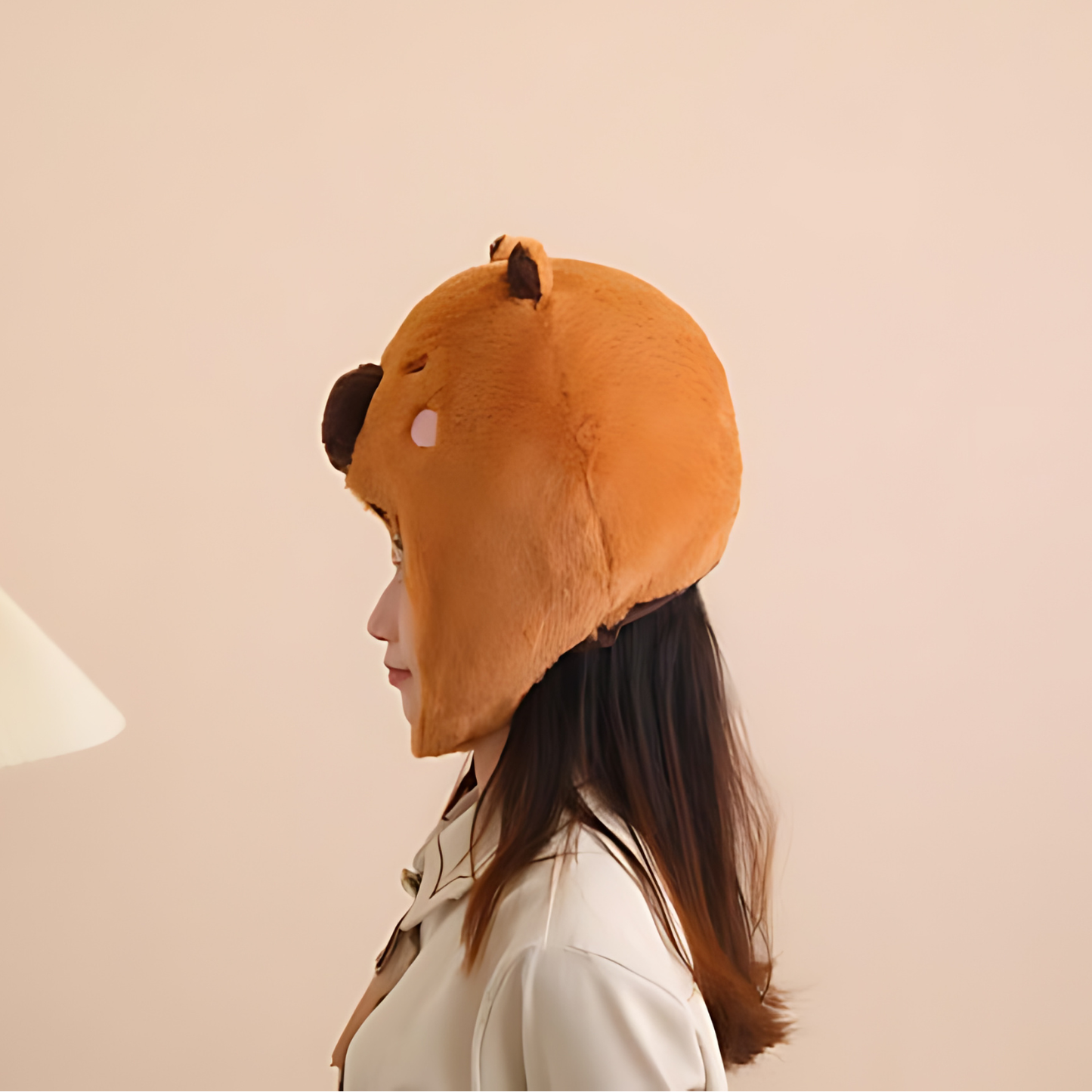 Capybara Plush Hat – Cozy & Cute!