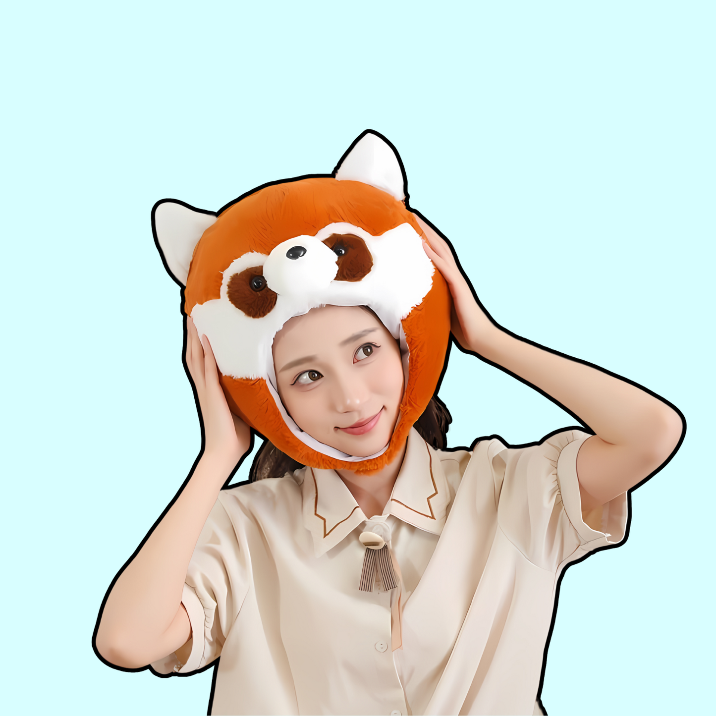 Red Panda Plush Hat