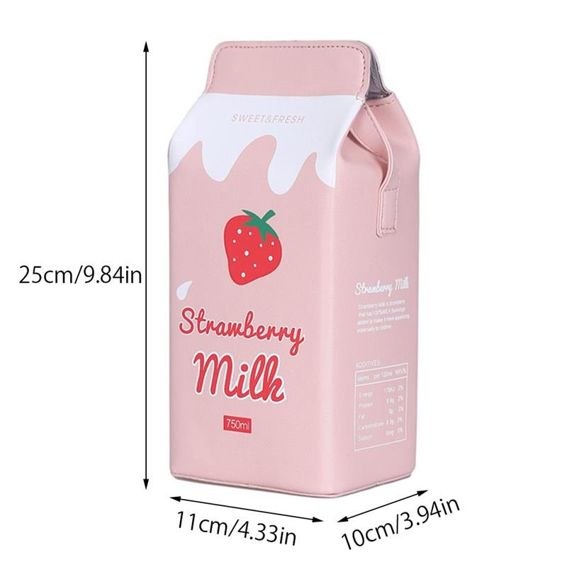 Strawberry Milk Cross Body Purse Bag