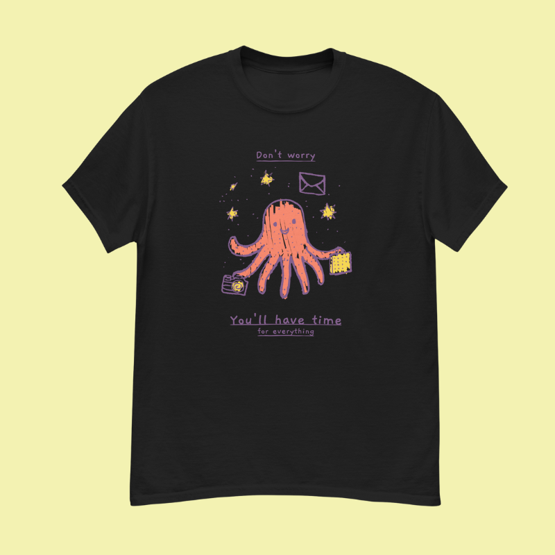 Busy Octopus Tee Juggling Life with a Smile