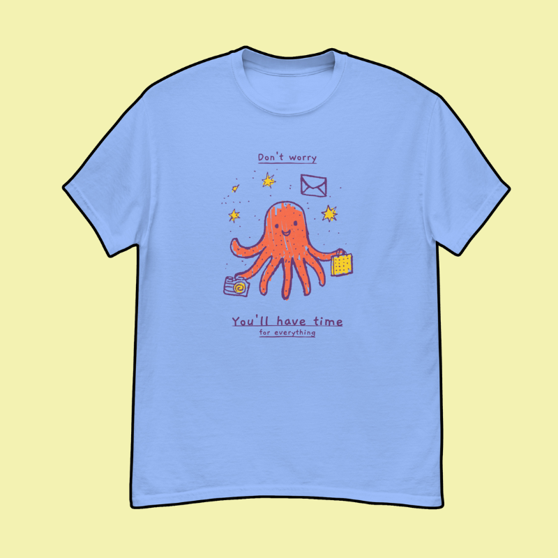 Busy Octopus Tee Juggling Life with a Smile