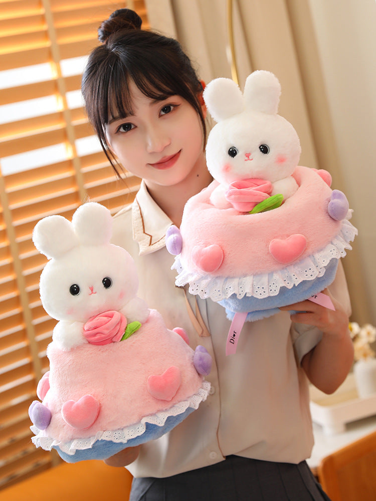 Bunny Blossom: Transformable Rabbit to Bouquet Plushie