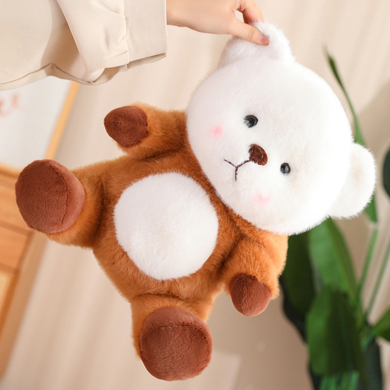 Cuddly Capybara Bear Plush: Huggable Happiness!