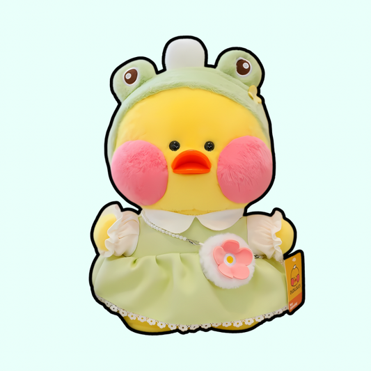 Cute Duck Plush with Animal-Themed Hats