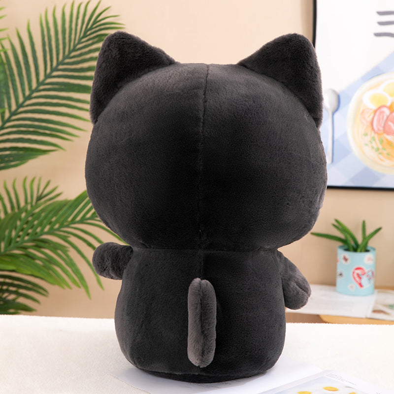 Huggable Black Cat Plushie