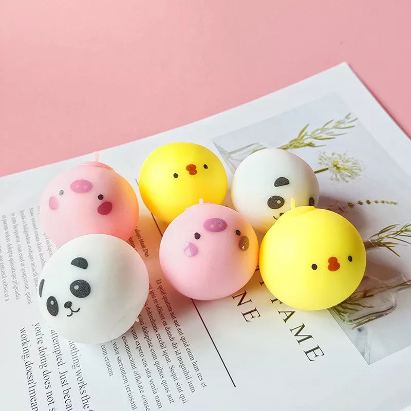 Kawaii Stuffed Bun Soft Stress Relief Toys