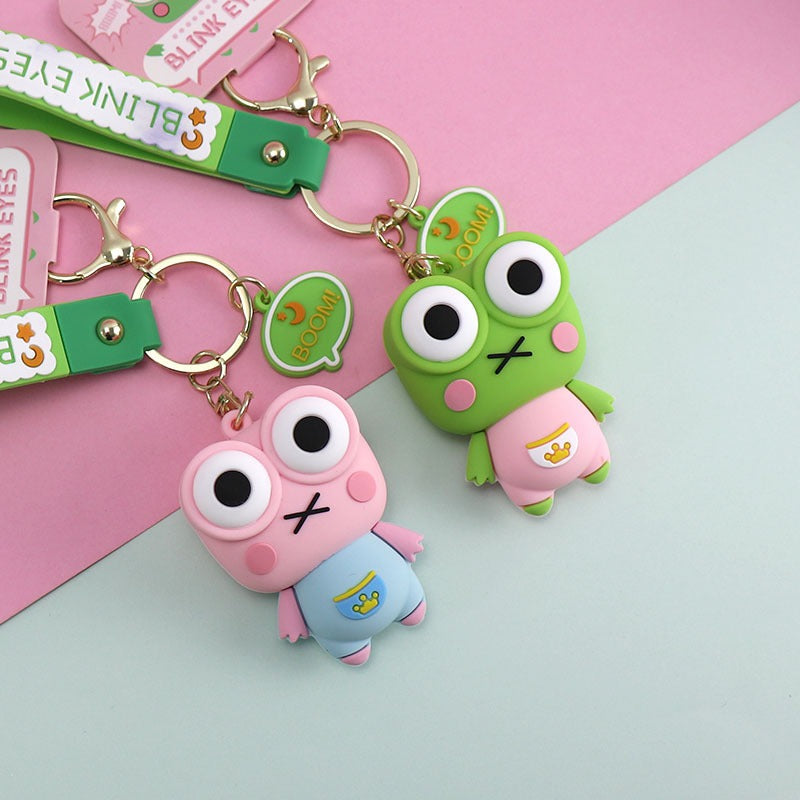 Blink Eyes Frog Keychain