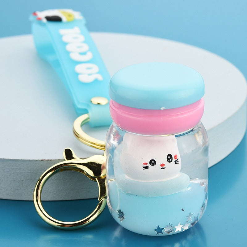 Floating Kitten Keychain