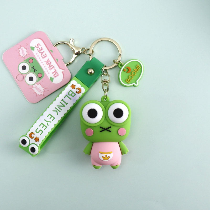 Blink Eyes Frog Keychain