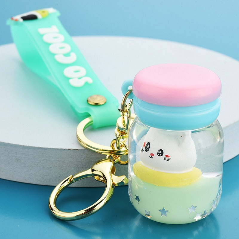 Floating Kitten Keychain