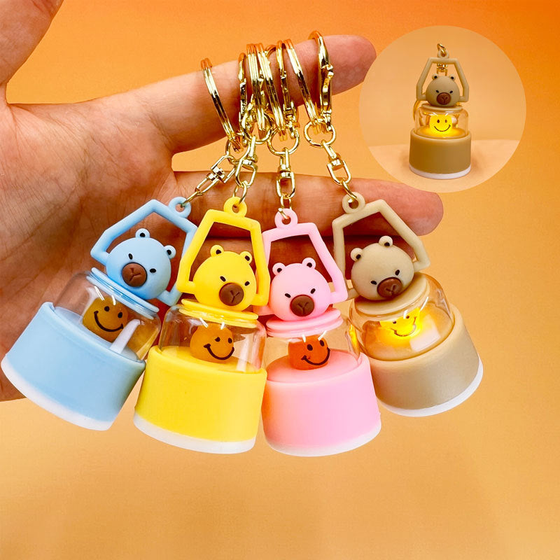 Luminous Capybara Lantern Keychains