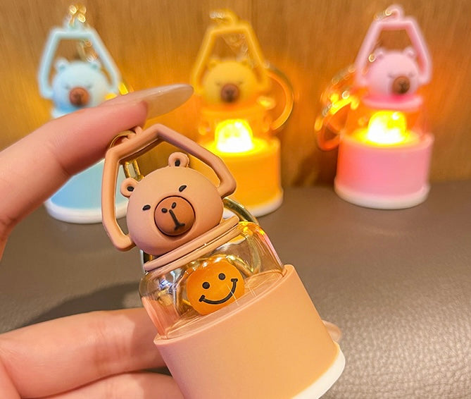 Luminous Capybara Lantern Keychains