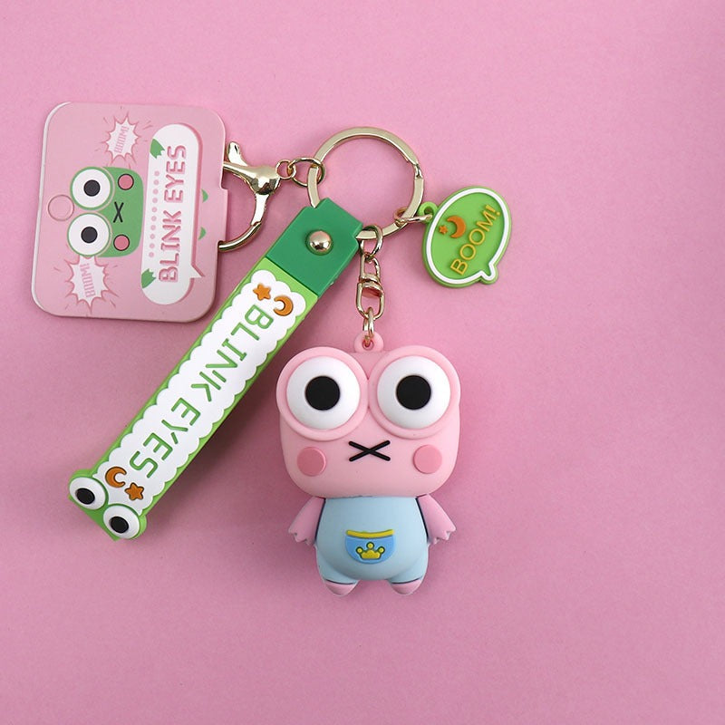 Blink Eyes Frog Keychain