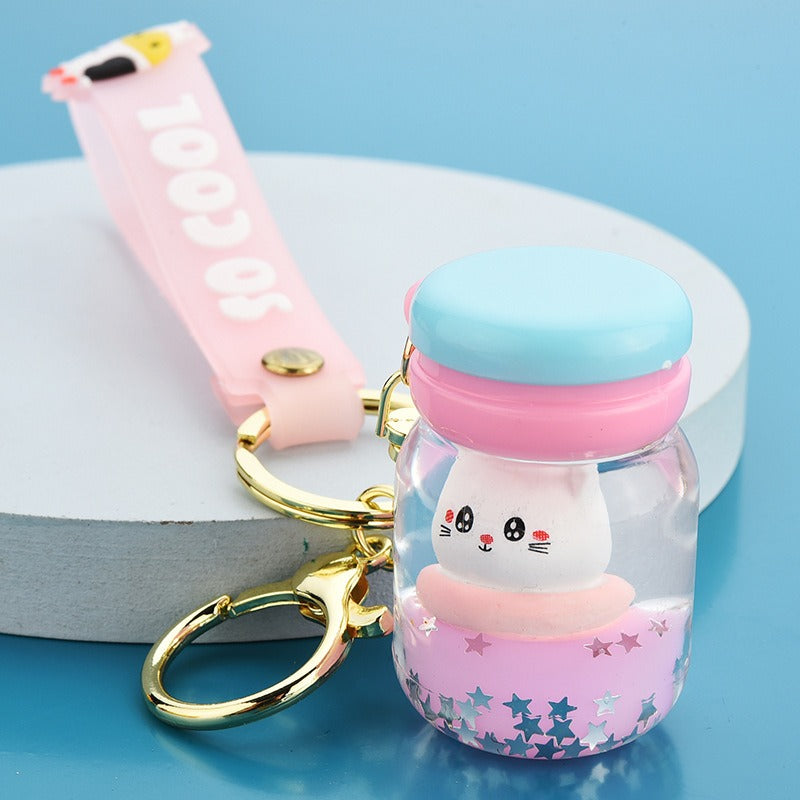 Floating Kitten Keychain