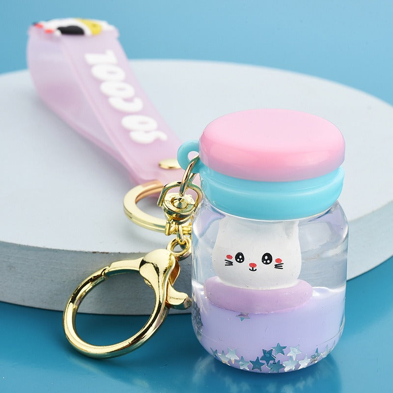 Floating Kitten Keychain