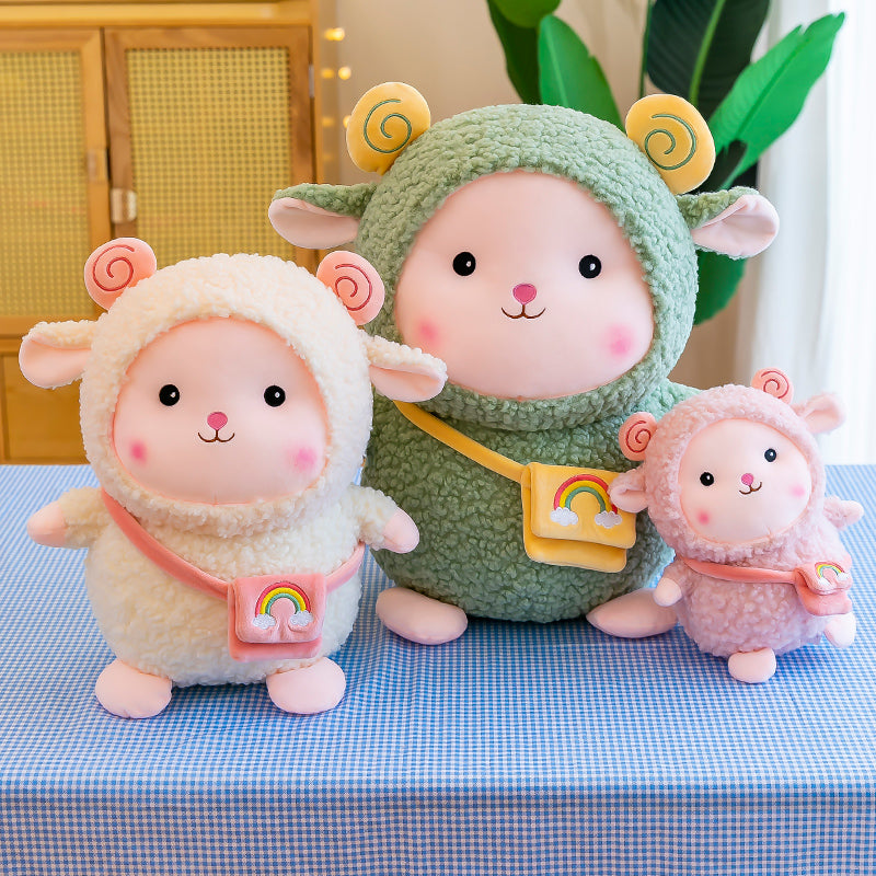 Lamb Doll Plush Toy with Kawaii Bag