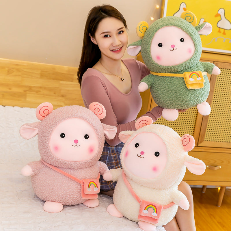 Lamb Doll Plush Toy with Kawaii Bag