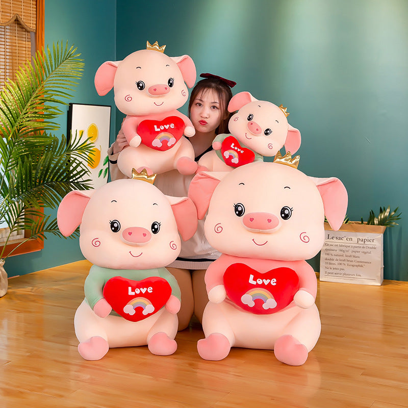 Cute Heart Pig Doll