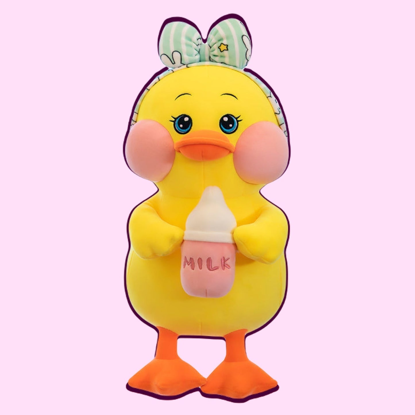 Lovely Bottle Duck Plush Toy