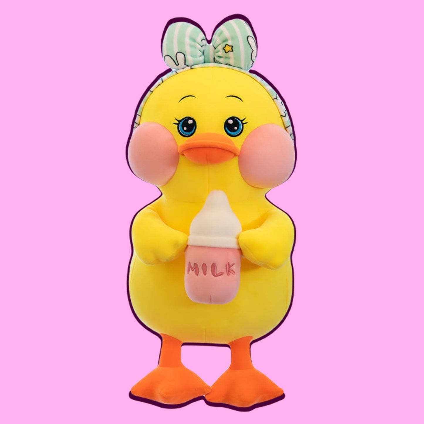 Lovely Bottle Duck Plush Toy