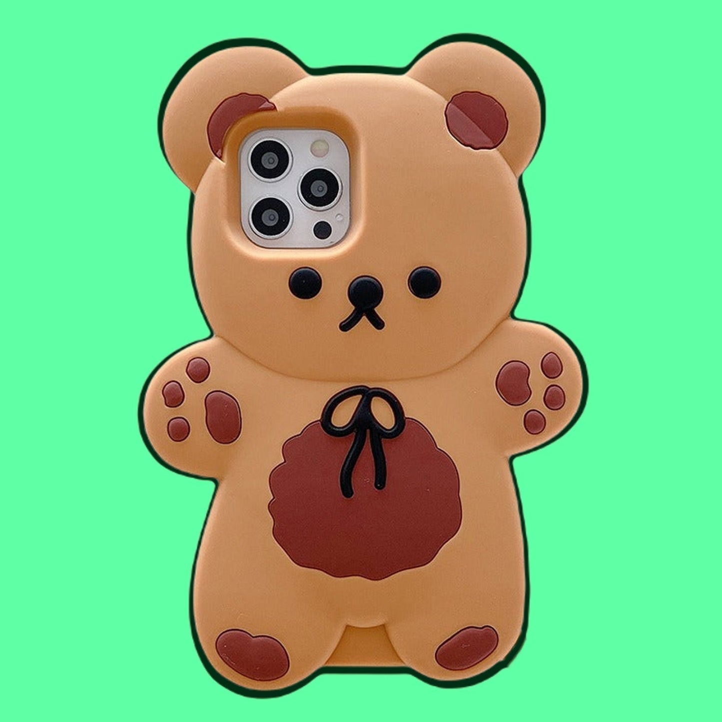 Kawaii Teddy Bear Phone Case for iPhone